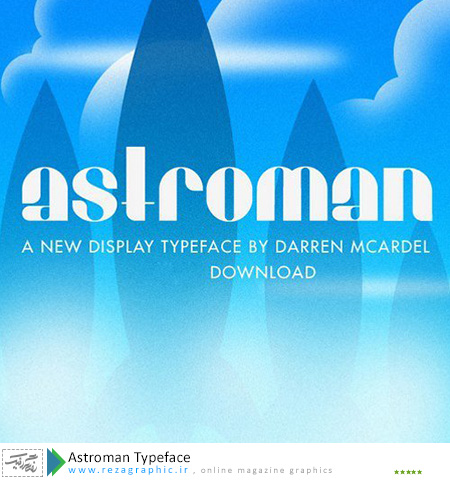 فونت انگلیسی - Astroman Typeface |رضاگرافیک